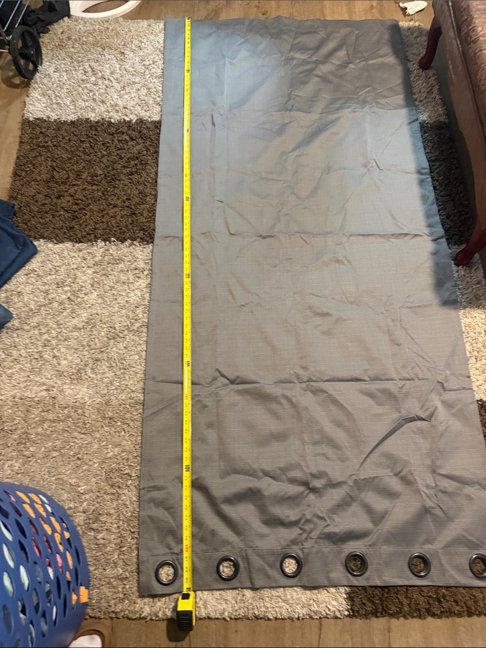 2x Gray Panels of Eclipse Blackout Curtains, Like New, Heavy good material!